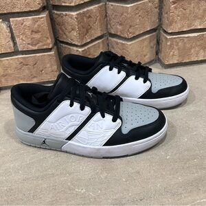 Jordan Nu Retro 1 Low Black Light Smoke Grey GS - FB4412-106 women’s size 8.5